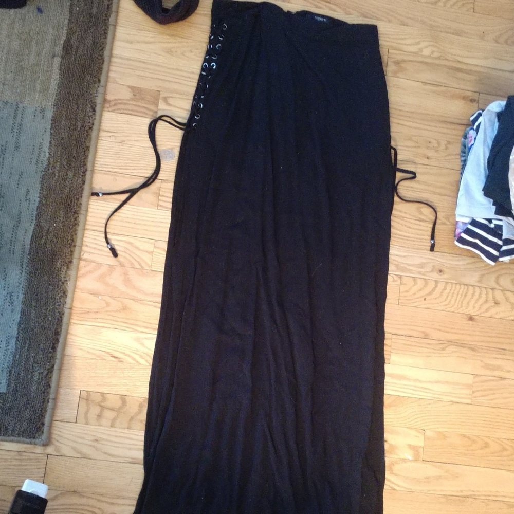 Black maxi skirt